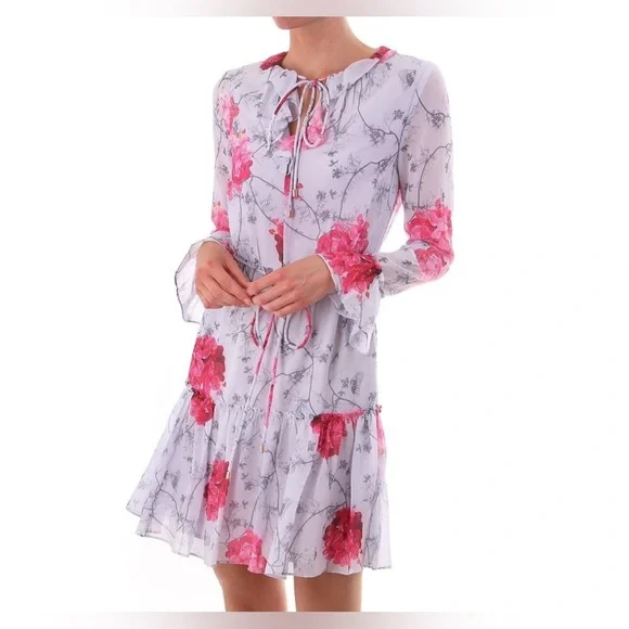 🎉Host Pick🎉 Ted Baker Babylon Ruffle Floral Dress – Size 4, Excellent Condition - Picture 6 of 7